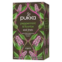 Pukka te Peppermint & Licorice tea Økologiske Tebreve  